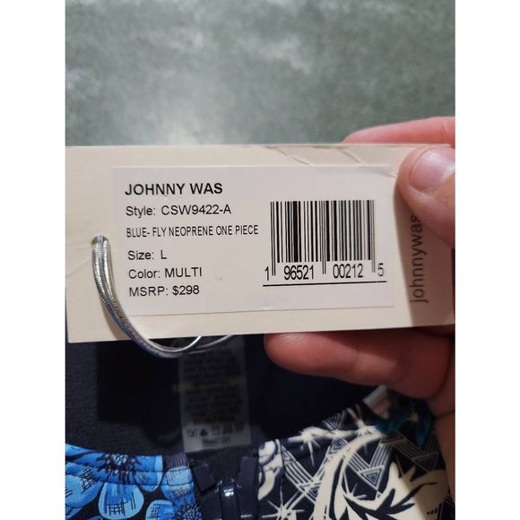 Johnny Was Fly Neoprene One Piece Swimsuit Size Large - Picture 6 of 8